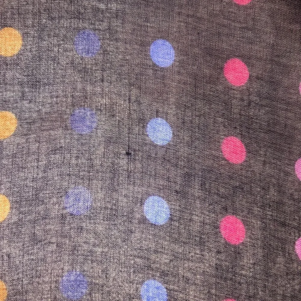 Joules Navy Multicolored Polka Large Scarf Wrap
